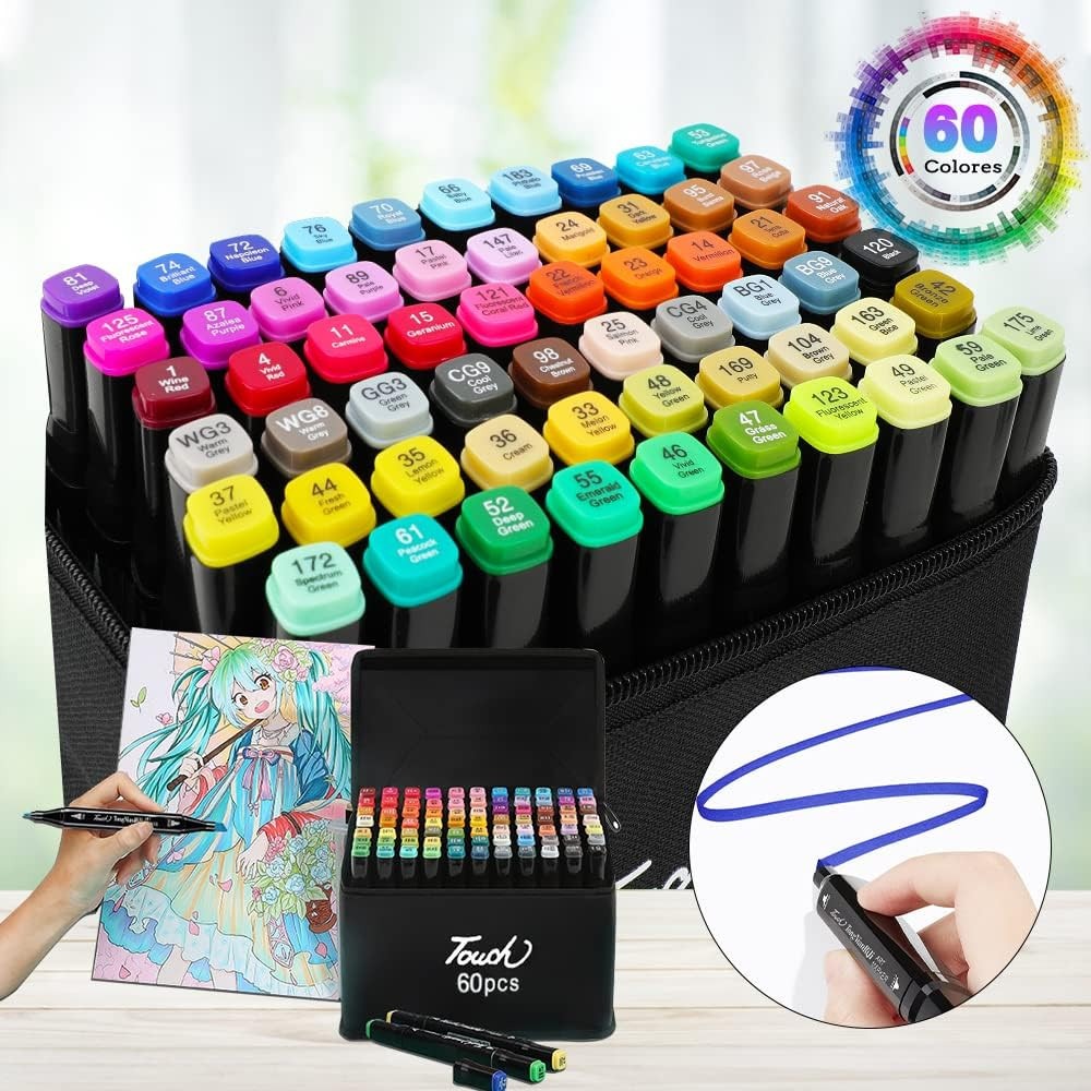 Marcadores Touch - 60 colores!