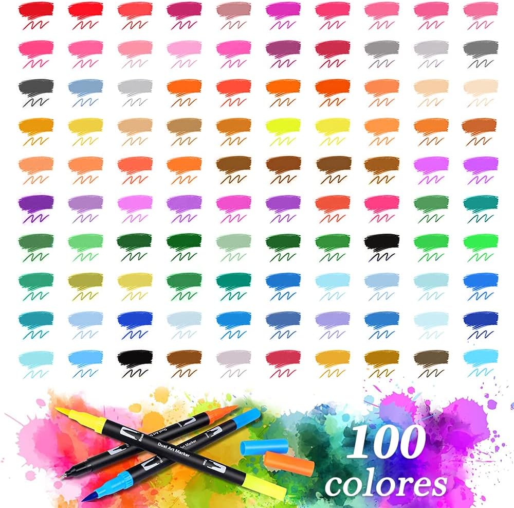 Dual Art Marker - 100 colores!