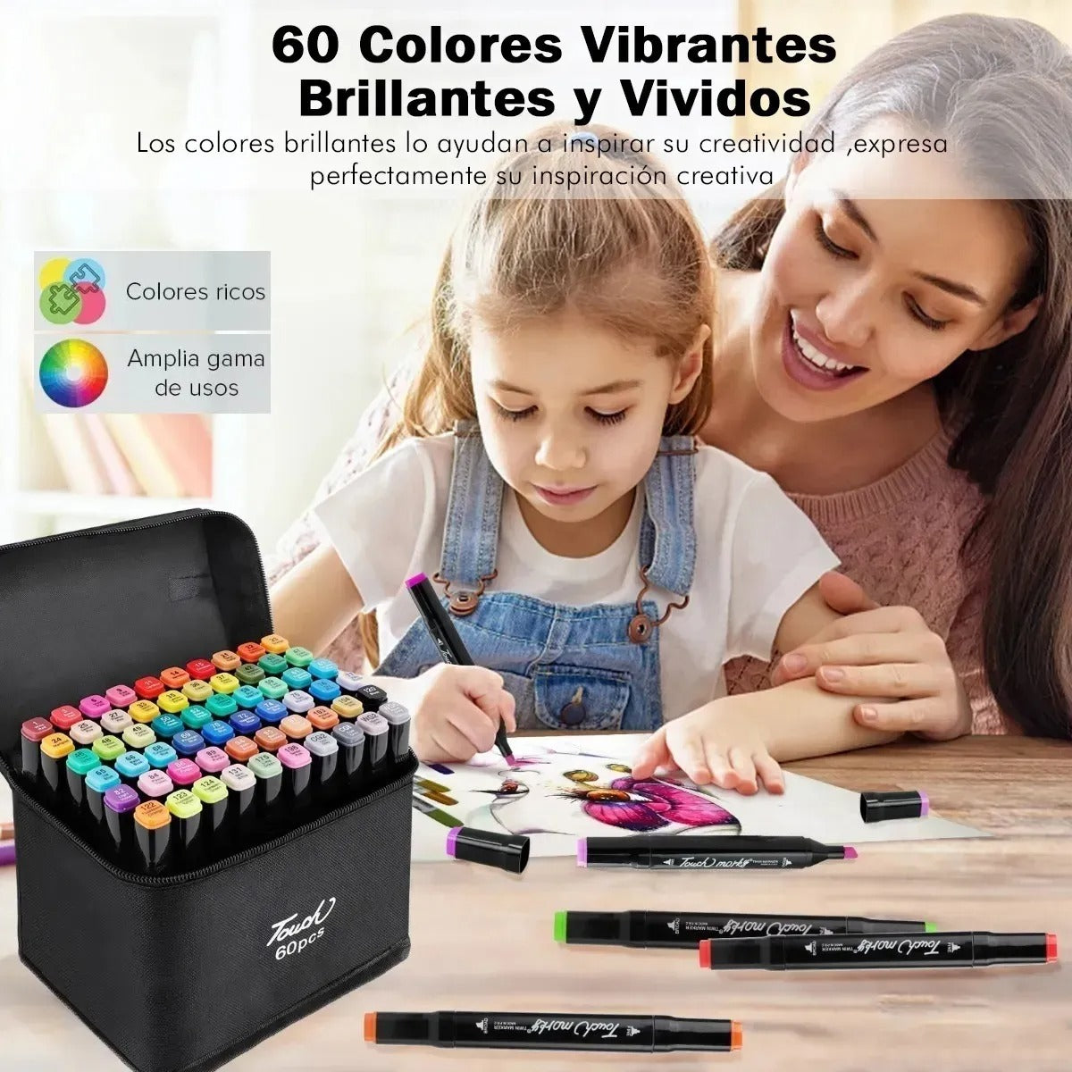 Marcadores Touch - 60 colores!