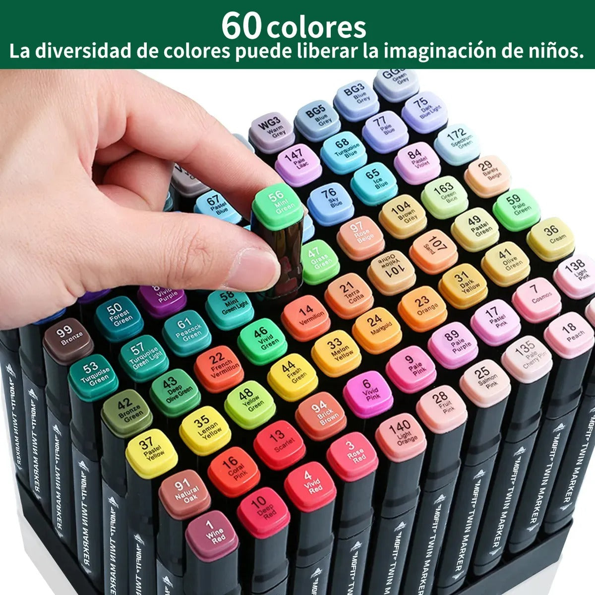 Marcadores Touch - 60 colores!