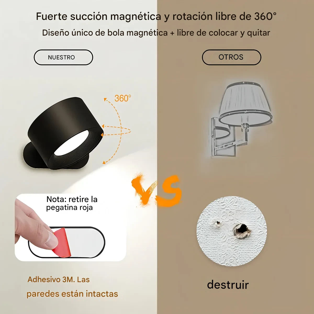 Lámpara LED Recargable - Con Control